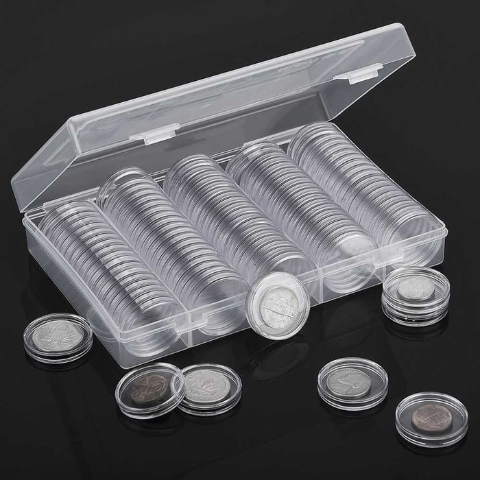 7€- 100 cápsulas moedas 27mm (vários tamanhos disponíveis)