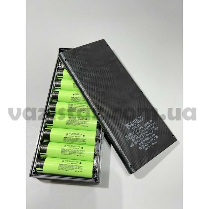 Корпус для сборки повербанка с БЫСТРОЙ ЗАРЯДКОЙ 8 аккумуляторов 18650