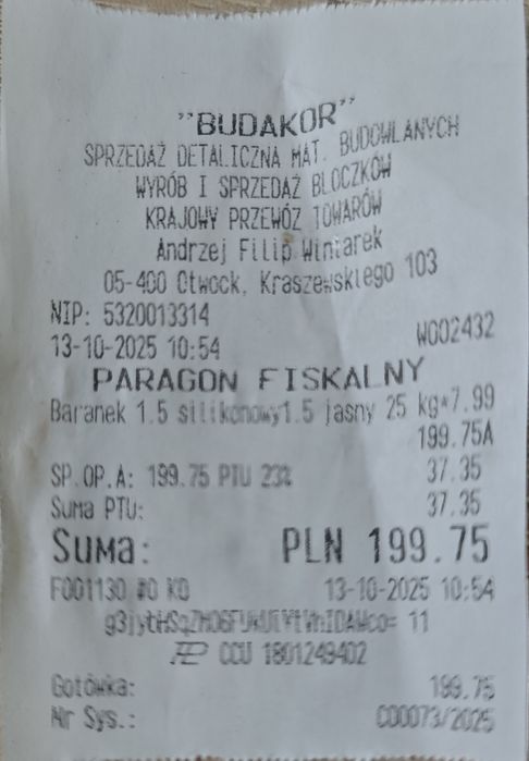 Tynk silikonowy jasno szary AK 501 KOSBUD