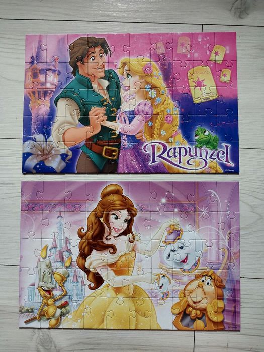 Puzzle Disney Princess Zaplątani i Pięknej i Bestia