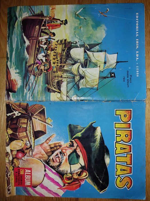 Caderneta de cromos "Pirata" de 1958 - completa