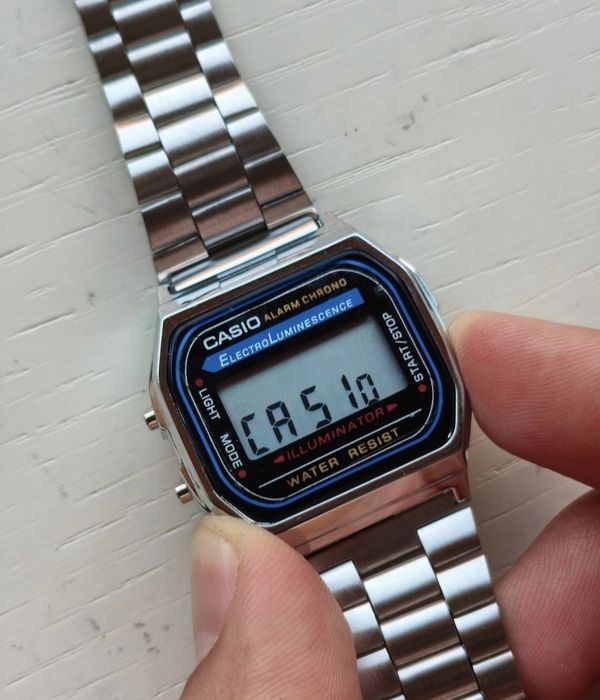 Casio A168 digital vintage novo
