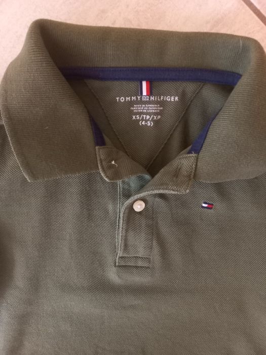 firmowa koszulka polo dla chłopca-4-5 lat-TOMMY HILFIGER
