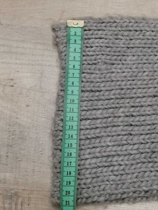 C&A gruby, mięsisty szary zimowy szal