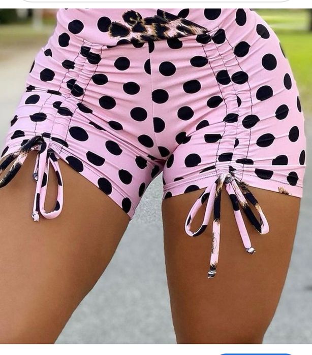 Шорты спортивные, Высокая посадка розорые Shein