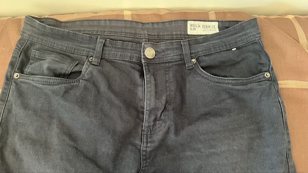 Pack 2 calças homem: Denim Co W32 L34 + Easy Wear 38