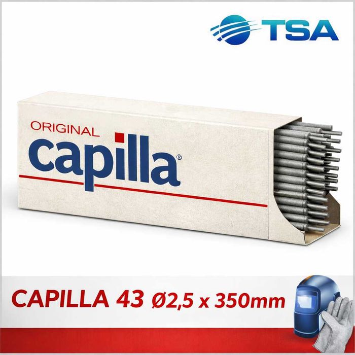 Elektroda Capilla 43 ∅=2,5mm l=350mm - przeznaczenie - do żeliw
