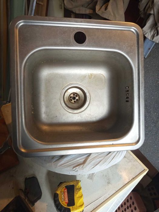 Мойка нержавейка 500*500 накладная в гараж