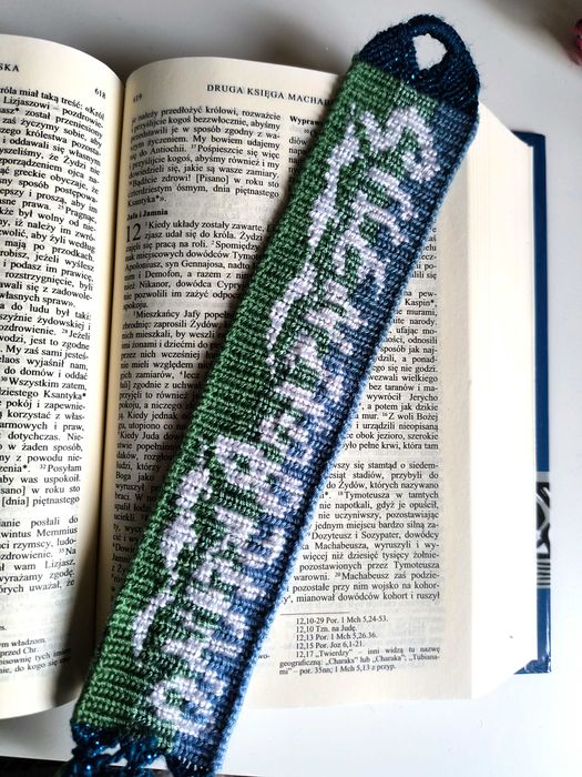 Zakładka do książki z muliny "Silenzio Bruno"