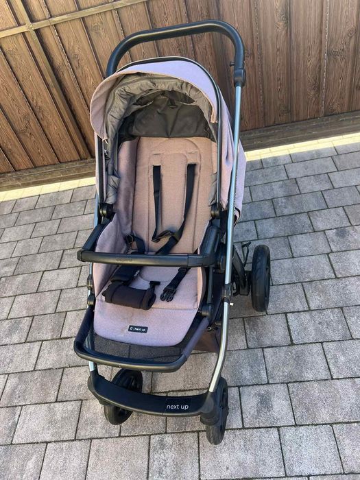 Коляска 2 в1 Espiro next up бежева для дівчинки ( carrello, cybex)