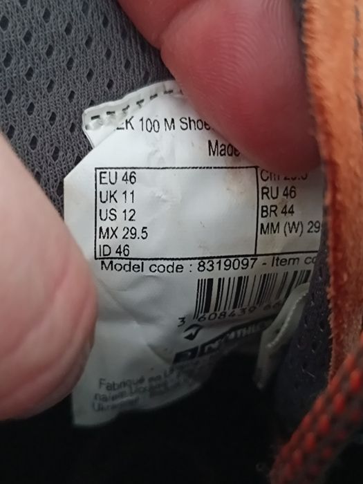 Quechua r.46 (29.5 cm) trekingi męskie skórzane waterproof
