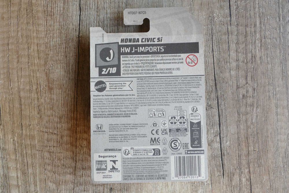 Hot Wheels Honda Civic Si edycja 2021 rok