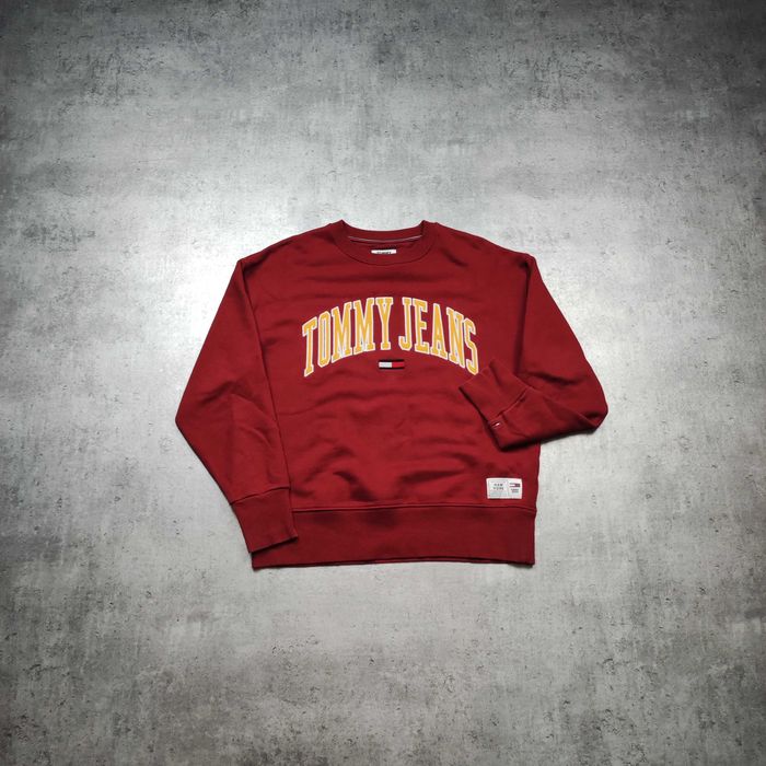 MĘSKA PREMIUM Bluza Grubsza Tommy Hilfiger Jeans Duże Haft Logo Classic