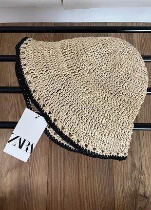 Капелюх з рафії ZARA розмір М новий