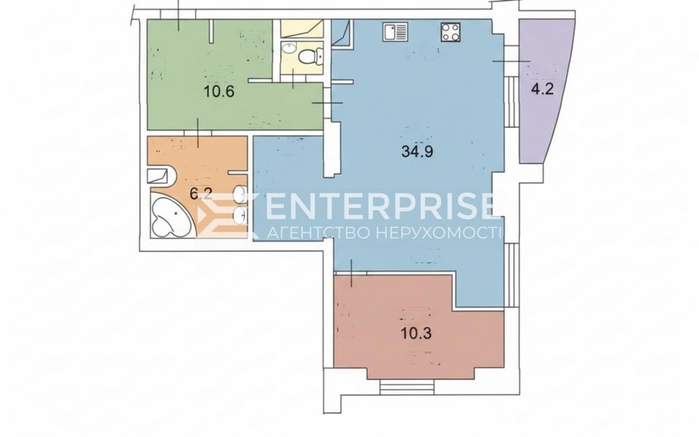 Продаж 2к. квартири, ЖК "ПАРКОВИЙ", Святошинський район, б-р М.Руденко