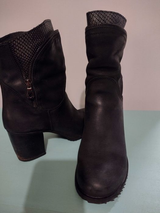 Botki Venezia ze skóry, rozmiar 37