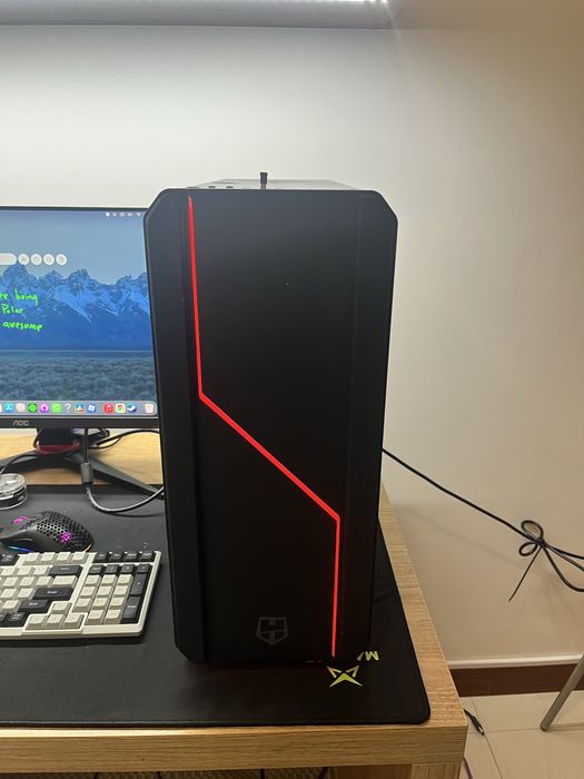 Computador gaming Ryzen 5 5500 Radeon 6600 16gb ram 500gb+1Tb