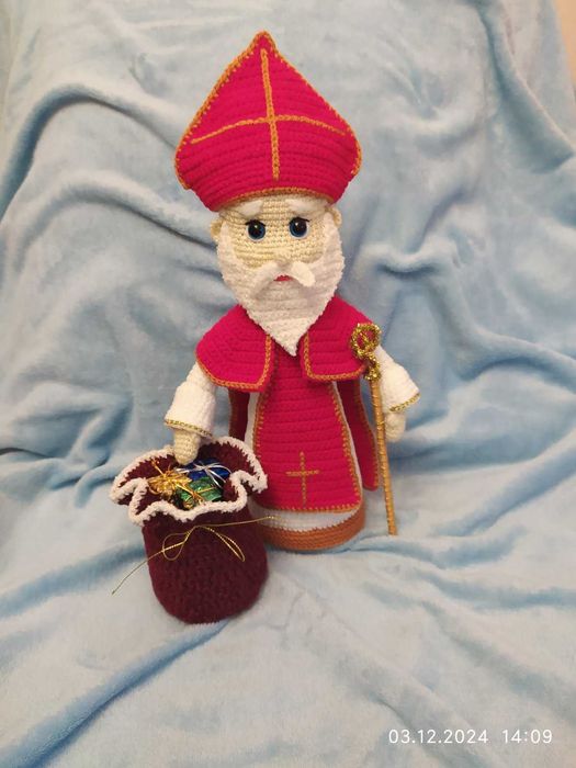Святий Миколай 37 см ручна робота під замовлення