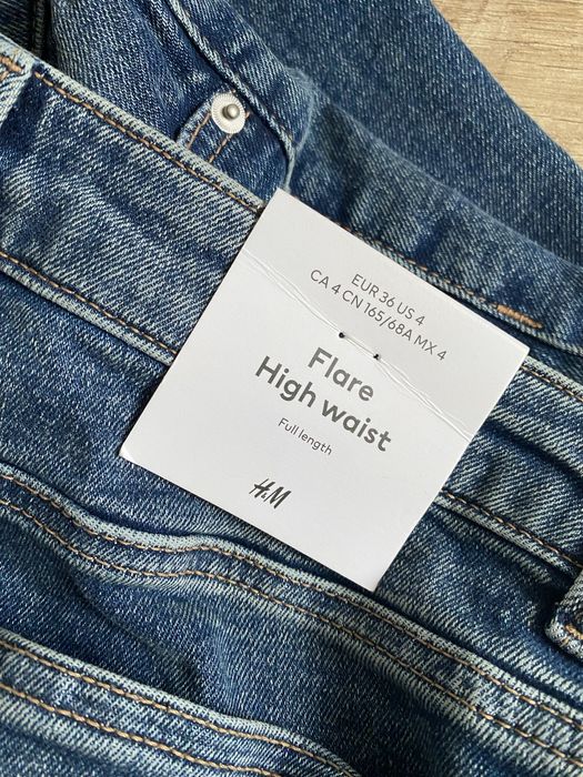 Сині кльош джинси h&m
