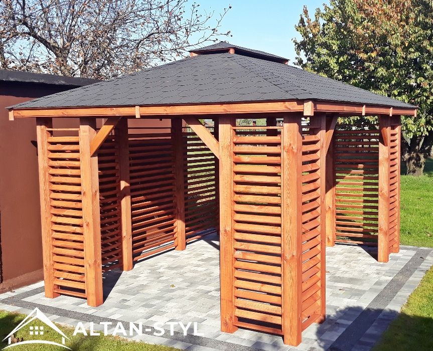 Altany, altanka, wiaty, altanka ogrodowa KARINA 3x3m PRODUCENT
