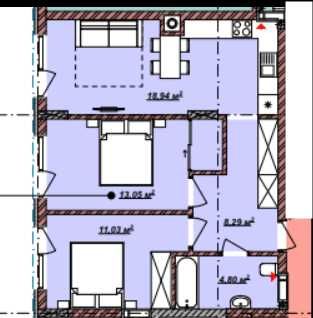 2-комнатная квартира по адресу ул. Китобойная (площадь 56,1 м²) - Atlanta.ua - фото 5