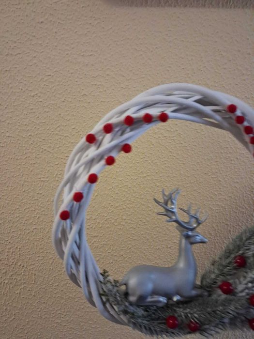 Grinalda de natal em vime