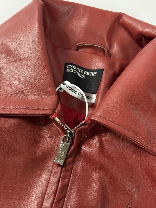 Куртка шкіряна Enfants Riches Deprimes ERD Червона