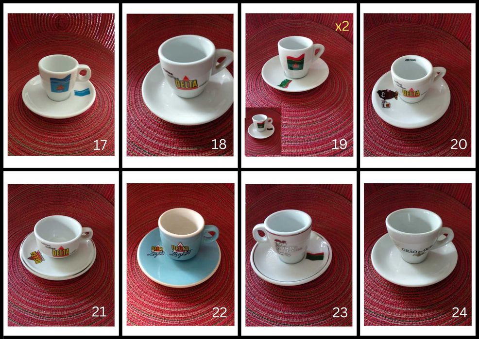 Chávenas de Café com Pires de coleção