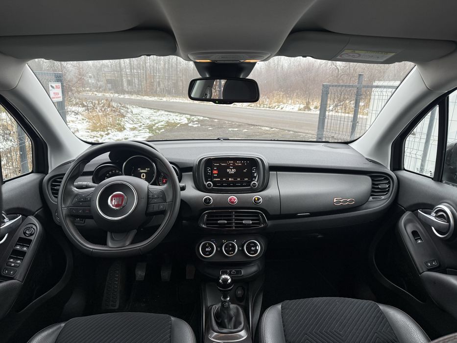 Fiat 500X, półskóry, dwustrefowa klimatyzacja