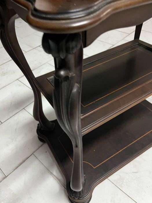 Carrinho de chá e bebidas