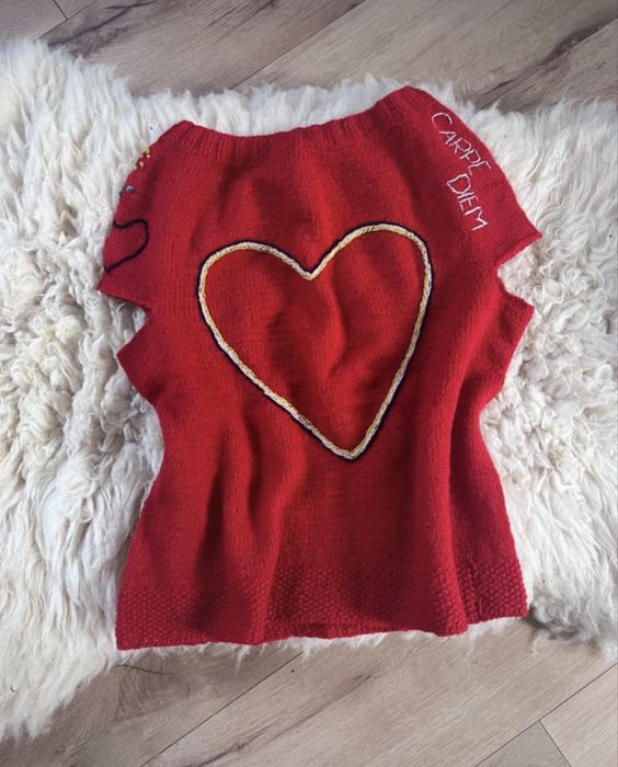 Sweter vintage carpe diem