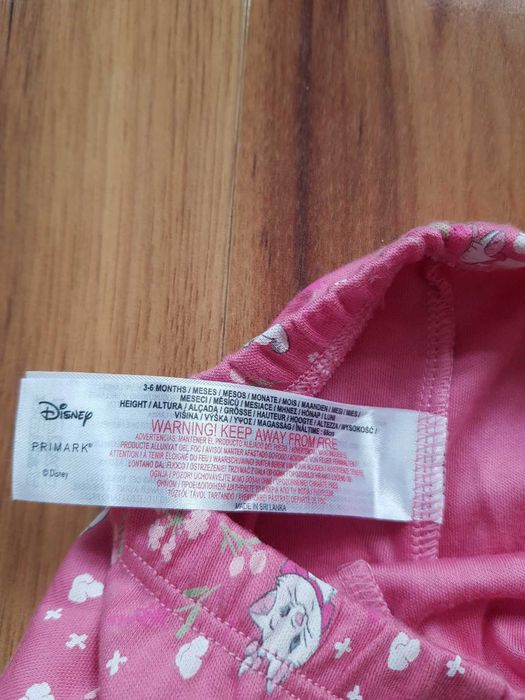 Spodnie piżamowe kotka Marie Aryskotraci Disney Baby Primark  68cm