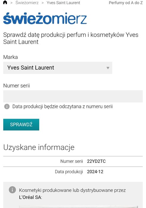 Yves Saint Laurent MYSLF - woda perfumowana