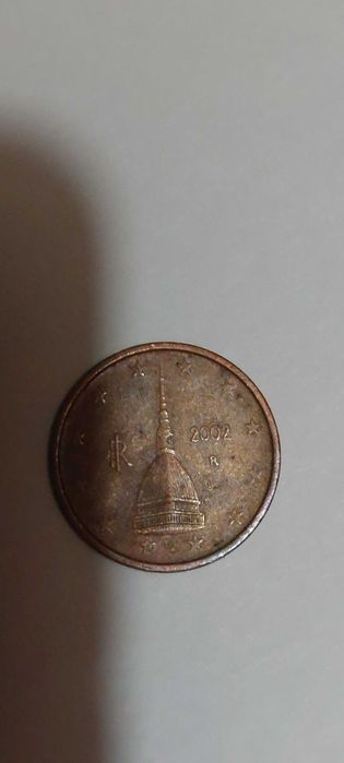 Moeda rara 0,02 coleccionáveis italia 2002 0,02 centimos