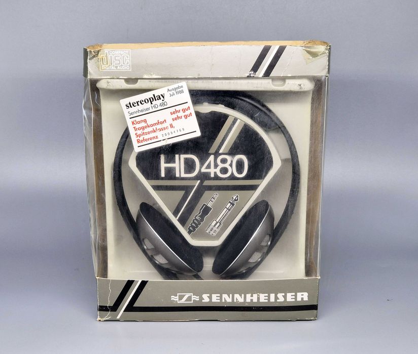 Słuchawki kolekcjonerskie SENNHEISER HD-480 Germany lata'80 Nowe pady