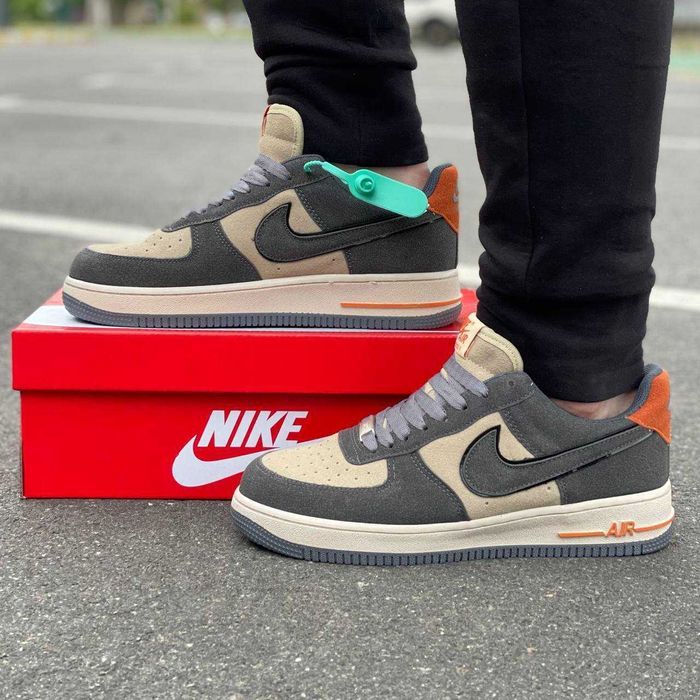 Кросівки Nike Air Force 1 Low Grey/Beige | Кроссовки Найк чоловічі