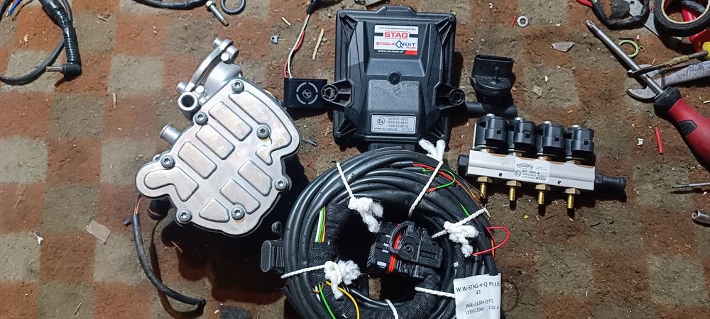 Instalacji gazowej  sekwencji LPG Stag Qbox plus Next, basic, gofast