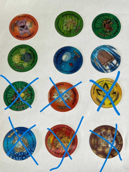 Tazos Pokémon Vintage Matutano