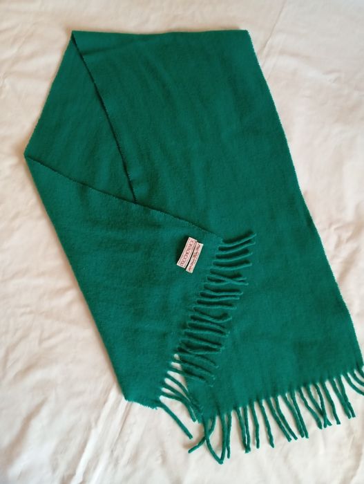 Шарф зелений з вовни PROCHOWNICK