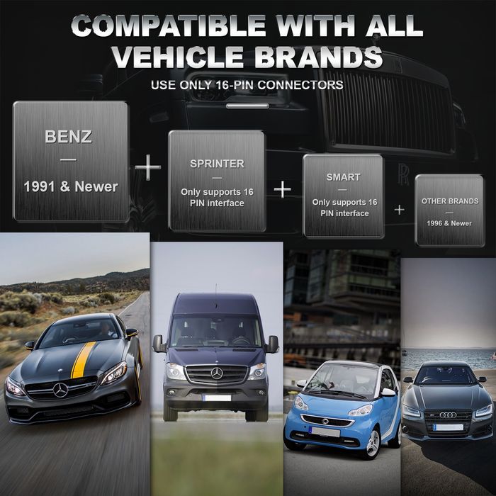 Mini ferramenta de Diagnóstico Auto para Mercedes e SMART Ancel Bz700