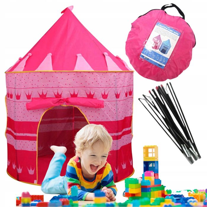 Namiot Domek Dla Dzieci Pałac Zamek do Ogrodu Domu różowy dla księżnej