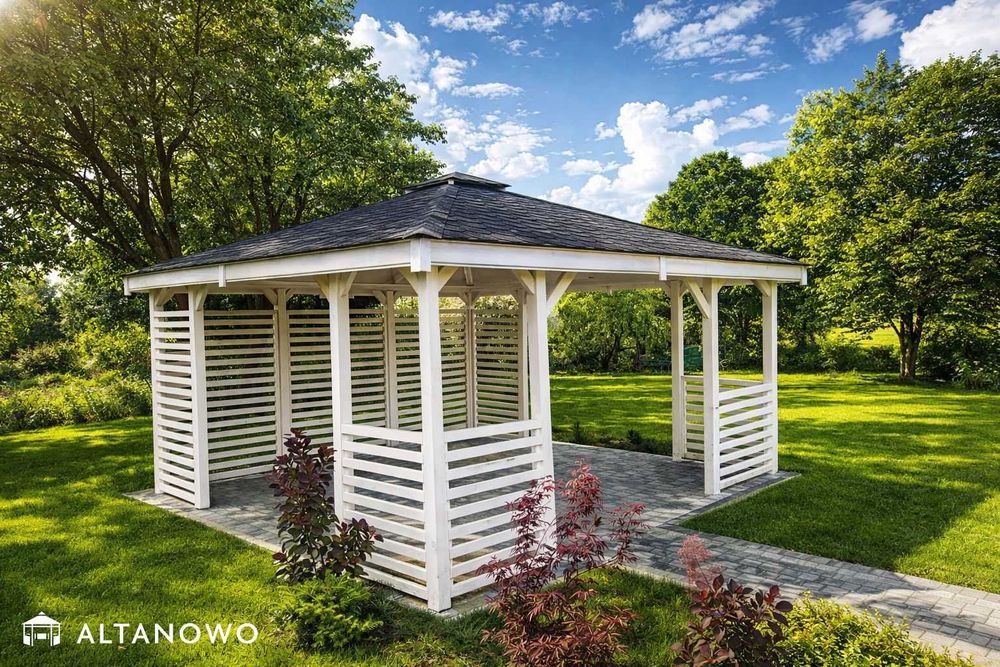 altana drewniana ogrodowa do ogrodu 3x4 | producent | nowoczesna | rod