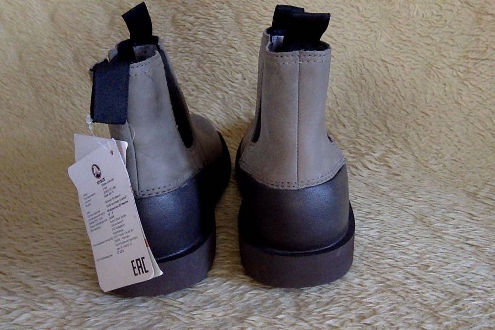 Sztyblety botki męskie skóra 42 Crocs M 9 wkładka ok.27,5 cm. nowe