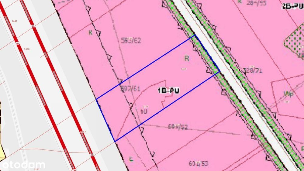 Działka przemysłowa Woźniki 6066m2