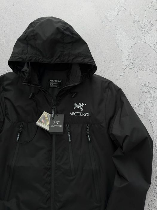 Чоловіча Вітрівка Arc'teryx | Водовідштовхуюча Куртка | Чорна | S–3XL