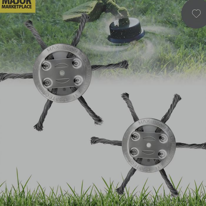 Sprzedam nowe 2 stalowe szczotki do chwastów do podkaszarek – 5 mm tanio