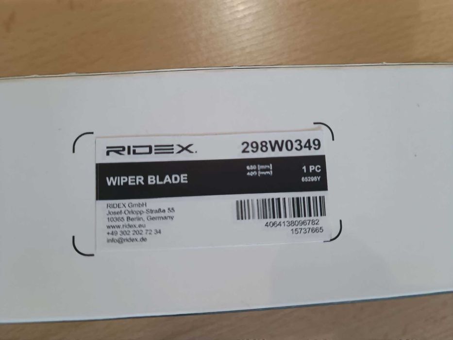 Escova do limpa-vidros RIDEX 298W0349
