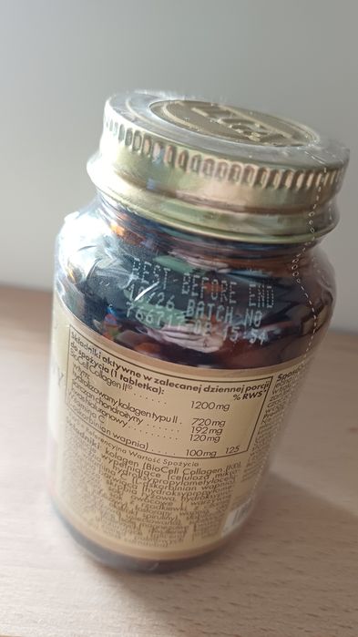 2x kwas hialuronowy kolagen Solgar