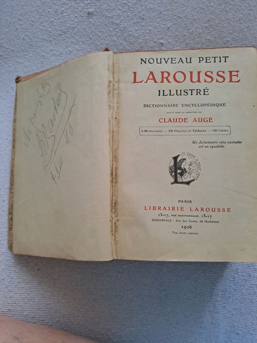 Encyklopedia Larousse z 1926 roku, oryginał