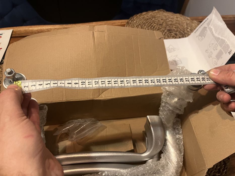 Pochwyt alu 30 cm jedna strona z mocowaniem